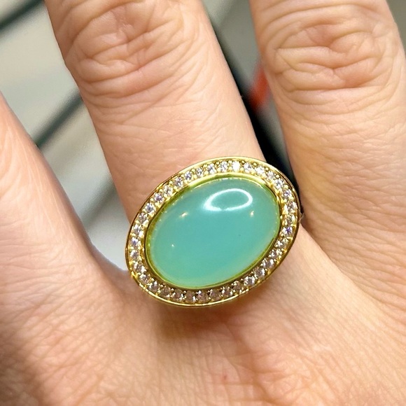 NWT Aquamarine Oval Ring - Picture 4 of 9
